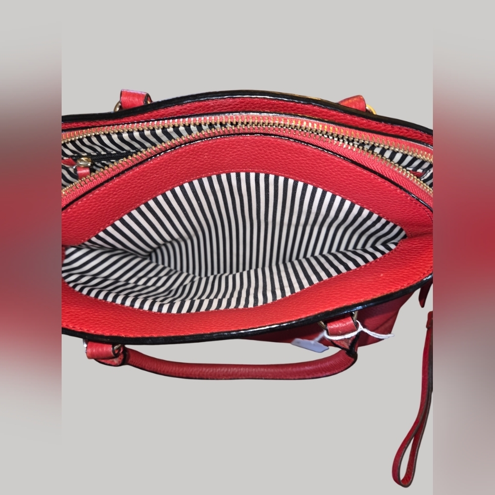 🚫SOLD🚫 Kate Spade Red Leather Handbag & Dustbag - Picture 10 of 14